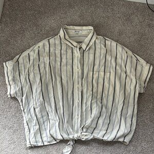 Madewell Striped Button Up Shirt